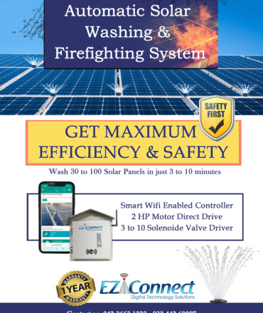 Solar panel Washing System